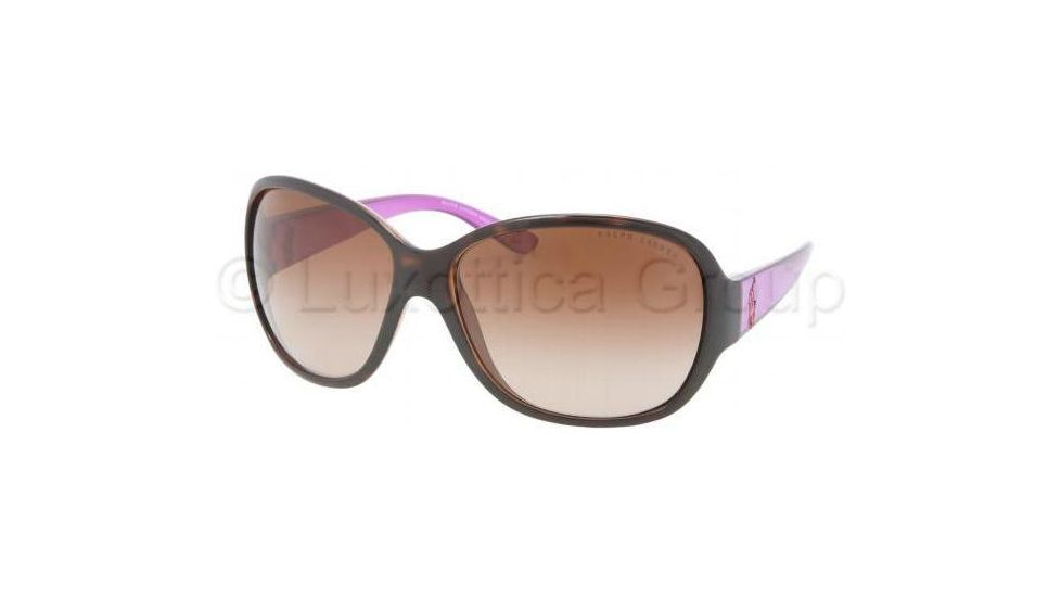 Ralph Lauren RL8090 Sunglasses 517513-6415 - Dark Havana Frame, Brown Gradient Lenses