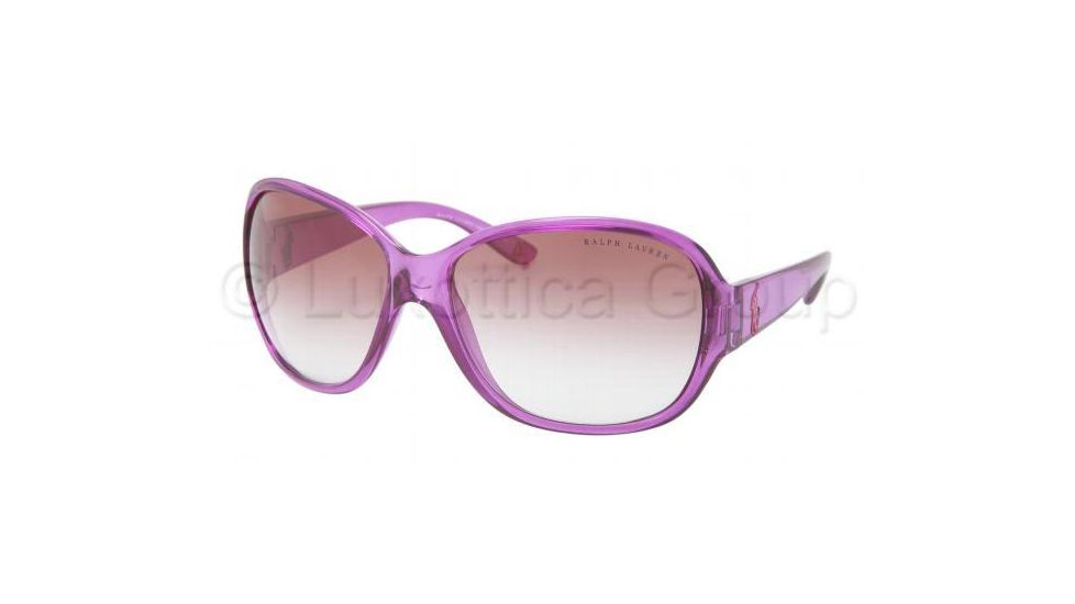 Ralph Lauren RL8090 Sunglasses 54038D-6415 - Violet Transparent Frame, Pink Gradient Lenses