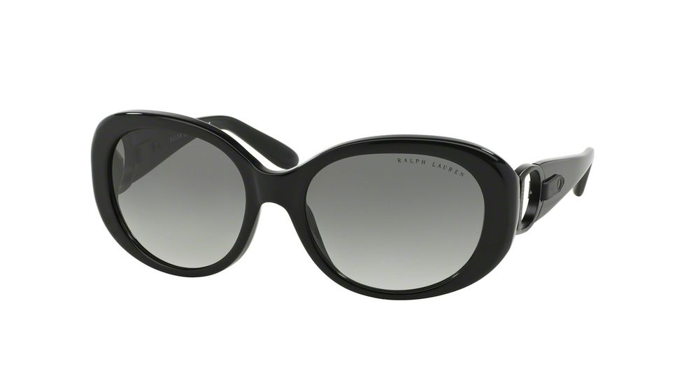 Ralph Lauren RL8118Q Sunglasses 500111-56 - Black Frame, Gray Gradient Lenses