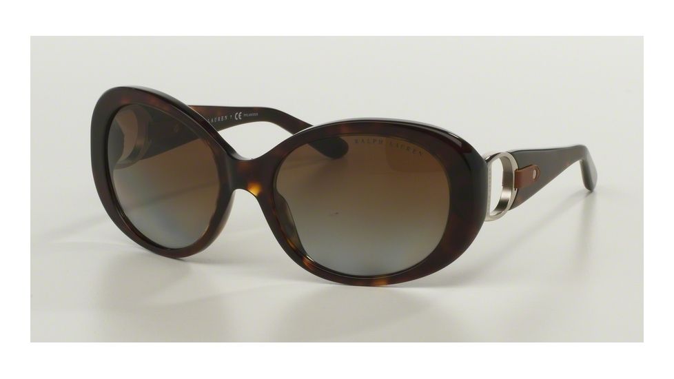 Ralph Lauren RL8118Q Sunglasses 5003T5-56 - Shiny Dark Havana Frame, Polar Brown Gradient Lenses