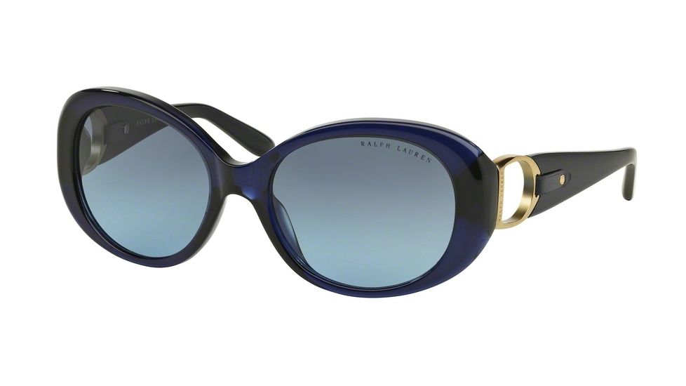 Ralph Lauren RL8118Q Sunglasses 50338F-56 - Shiny Dark Blue Frame, Gradient Blue Lenses