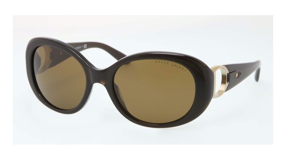 Ralph Lauren RL8118Q Sunglasses 540973-56 - Dark Olive Green Frame, Olive Lenses