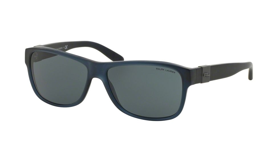 Ralph Lauren RL8131 Sunglasses 527687-60 - Matte Blue Opal Frame, Blue-grey Lenses