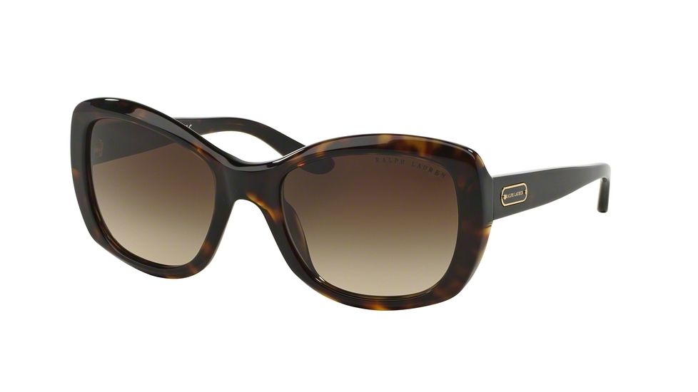 Ralph Lauren RL8132 Sunglasses 500313-55 - Dark Havana Frame, Brown Gradient Lenses