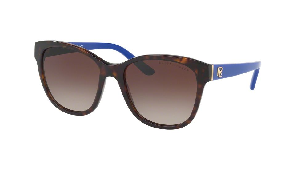 Ralph Lauren RL8143 Sunglasses 500313-55 - Dark Havana Frame, Brown Gradient Lenses