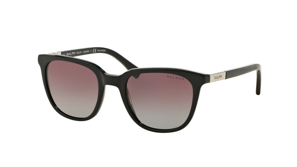 Ralph RA5206 Sunglasses 137762-51 - Black Frame, purple gradient polarized Lenses