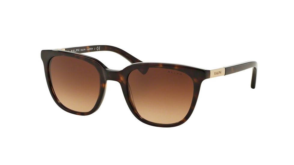 Ralph RA5206 Sunglasses 137813-51 - Dark Tortoise Frame, Brown Gradient Lenses