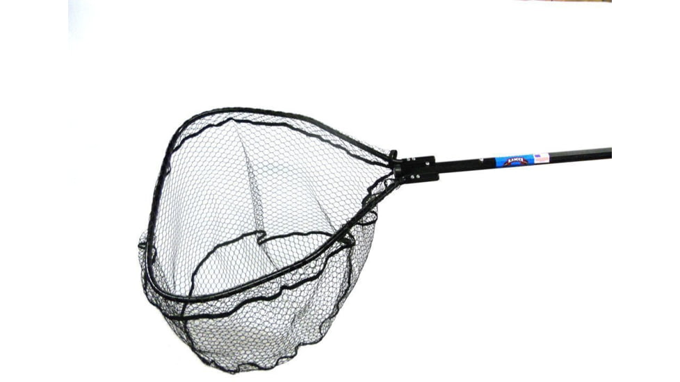 Ranger Tournament Landing Net, telescopic 54in-84in octagon handle, 20inx 20in hoop, 18in deep flat bottom net, 458TS4x4
