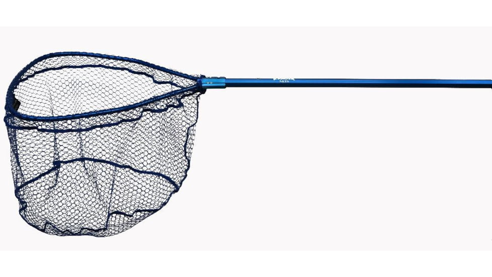 Ranger Tournament Series Blue Net 54in-84in handle length 28inx30in hoop size, 24in net depth rubber coated nylon, 9788TFBAB