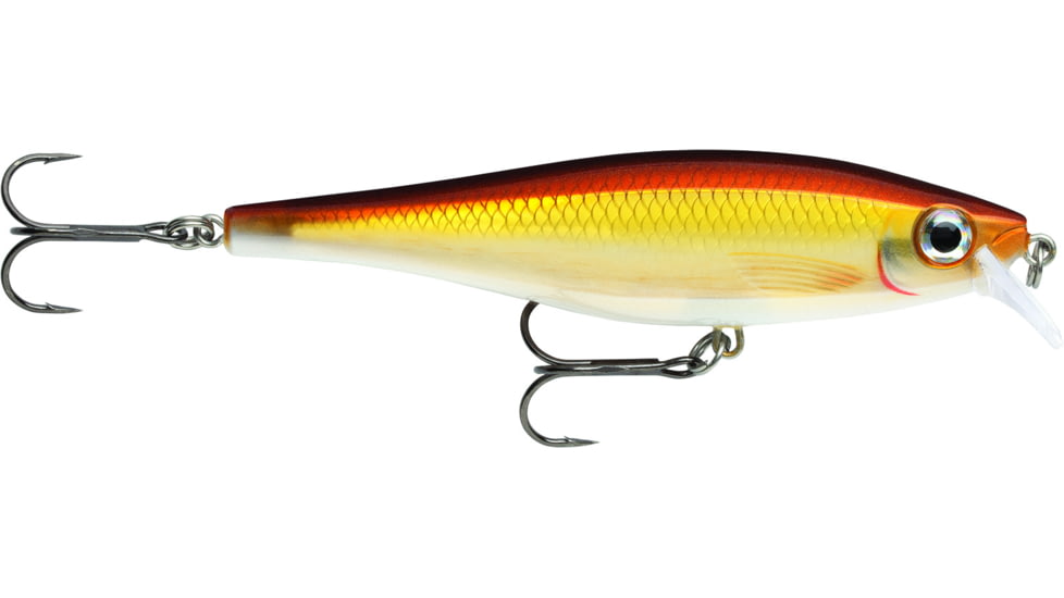 Rapala Bx Minnow, Floating, Gold Shiner, 4in, 3/8oz, BXM10GSH