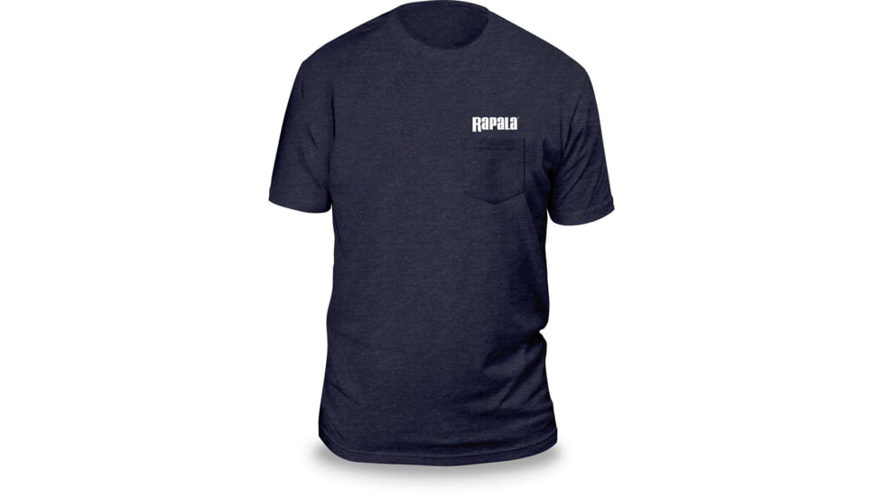 Rapala Next Level T Shirt, Navy Blue / Left Pocket White Logo, Extra Large, RNLT9041XL