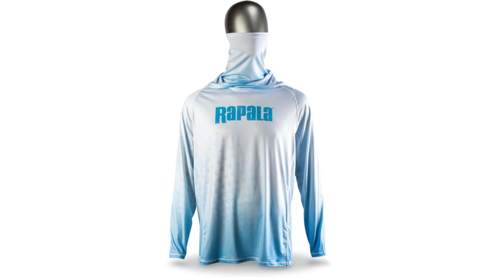 Rapala Performance Hood with Neck Gaiter, Grey Blue, Extra Large, RPHNG22XL