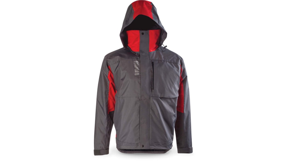 Rapala Rain Jacket, Grey Red, Large, RR1J-L