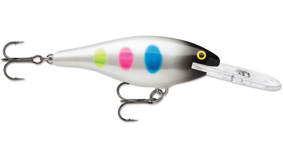 Rapala Shad Rap 07 Lure, Black Wonderbread, SR07BWB