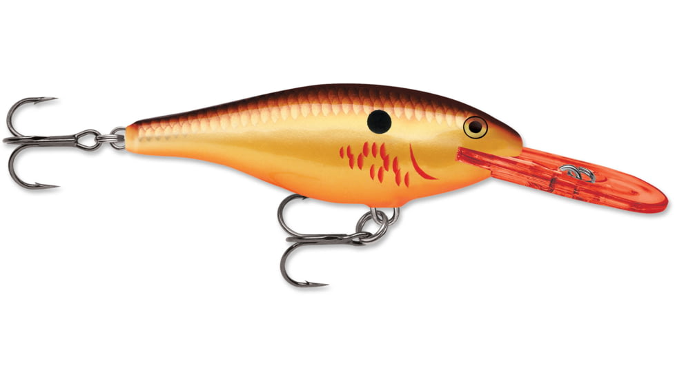 Rapala Shad Rap Crankbait 2 3/4in, 5/16 oz, Floating, Bleeding Copper Flash, SR07BCF