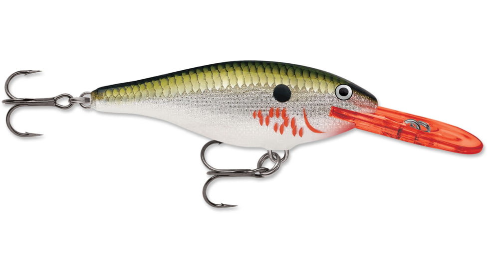 Rapala Shad Rap Crankbait 2 3/4in, 5/16 oz, Floating, Bleeding Olive Flash, SR07BOF