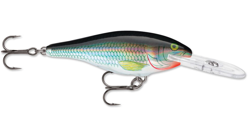 Rapala Shad Rap Crankbait 2 3/4in, 5/16 oz, Floating, Holographic Shiner, SR07HSH