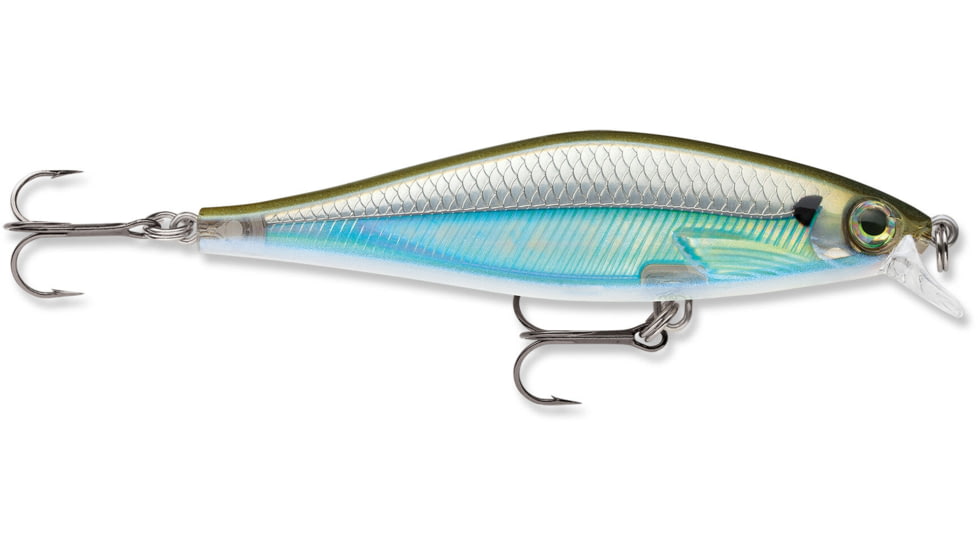 Rapala Shadow Rap Shad 09 Lure, Moss Back Shiner, SDRS09MBS