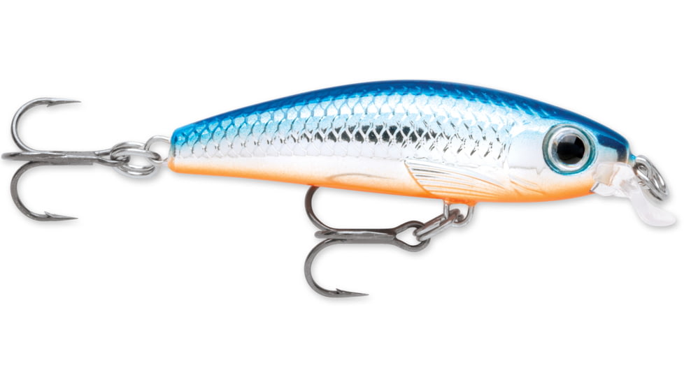 Rapala Ultra Light Minnow, Sinking, Silver Blue, 2 1/2in, 1/8oz, ULM06SB