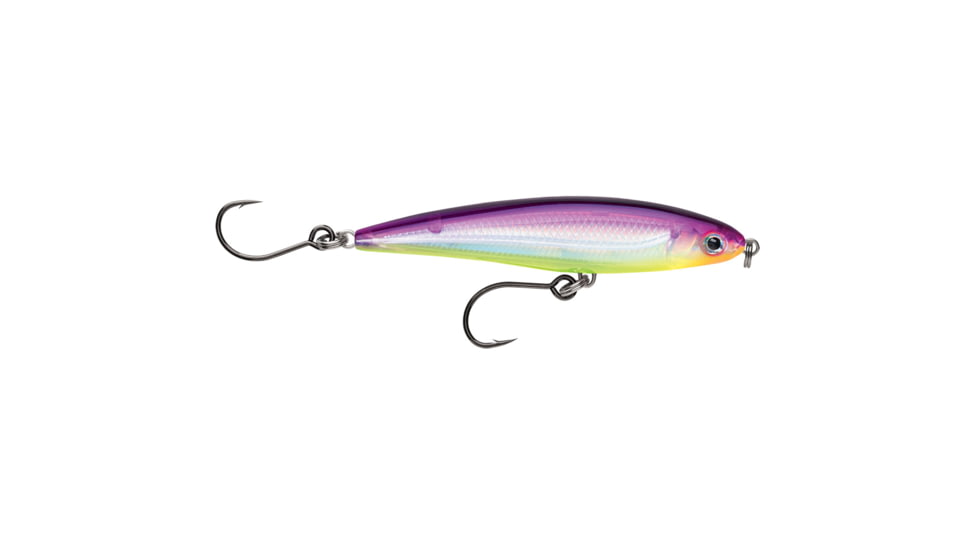 Rapala X-Rap Twitchin Minnow 4in Purple Chartreuse, SXRT10PRCH