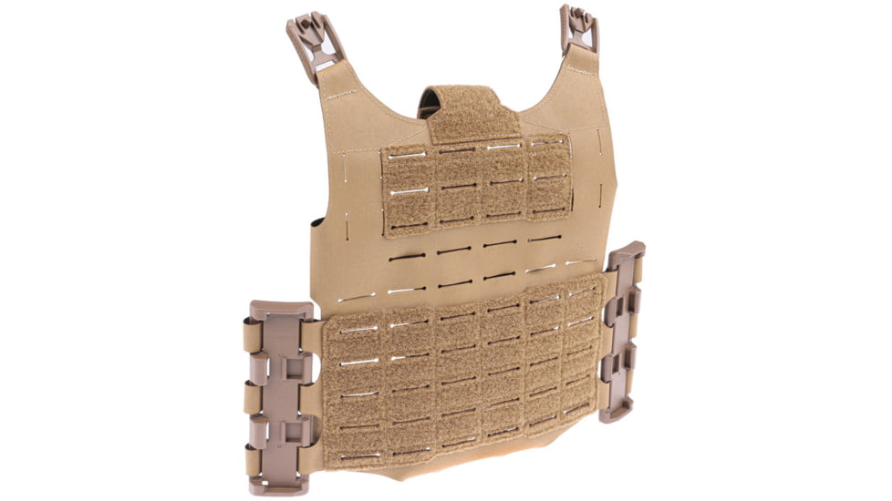 Raptor Tactical Berkerker Skeletonized Back Plate Carrier, Coyote Brown, BPC-CB