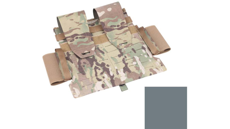 Raptor Tactical Breacher Front Flap Plate Carrier, MOLLE/PALS/Velcro, Tactical Grey, RT-BFF-TG
