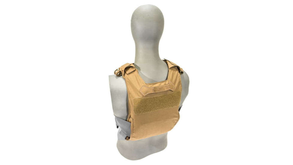 Raptor Tactical GHOST MK1 Plate Carrier, MOLLE/Velcro, Medium, Coyote Brown, RT-GHOST1-CB-M