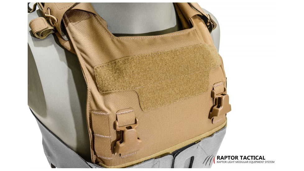 Raptor Tactical GHOST MK1 Plate Carrier, MOLLE/Velcro, Medium, Coyote Brown, RT-GHOST1-CB-M