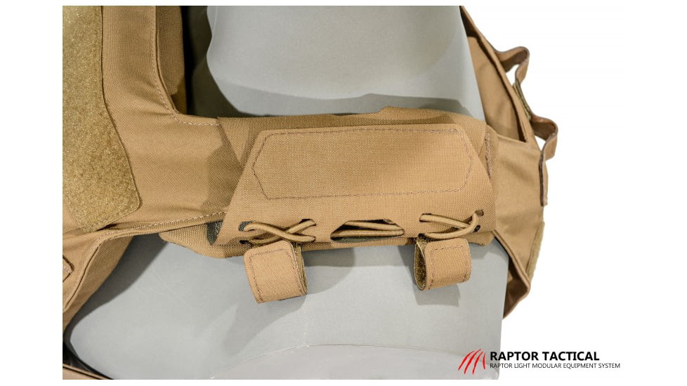 Raptor Tactical GHOST MK1 Plate Carrier, MOLLE/Velcro, Medium, Coyote Brown, RT-GHOST1-CB-M