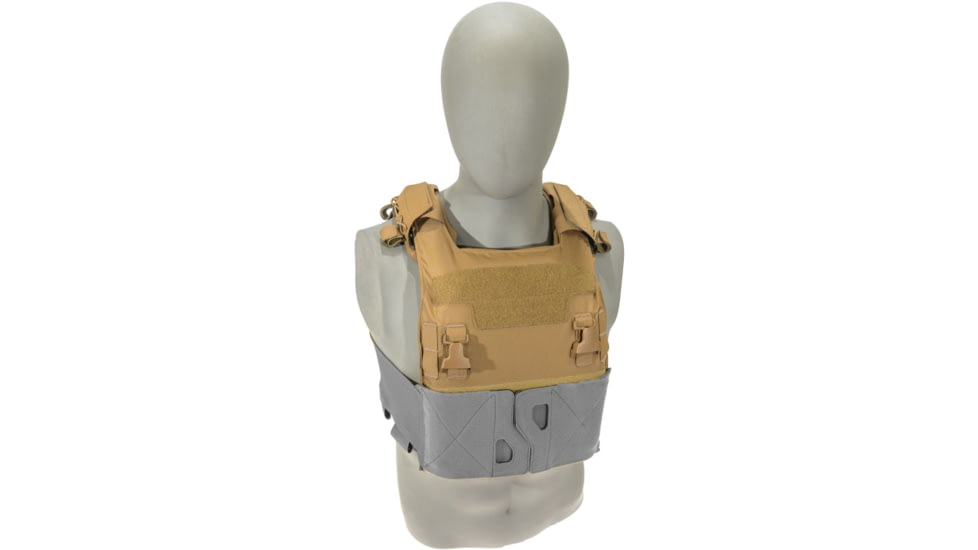 Raptor Tactical GHOST MK1 Plate Carrier, MOLLE/Velcro, Medium, Coyote Brown, RT-GHOST1-CB-M
