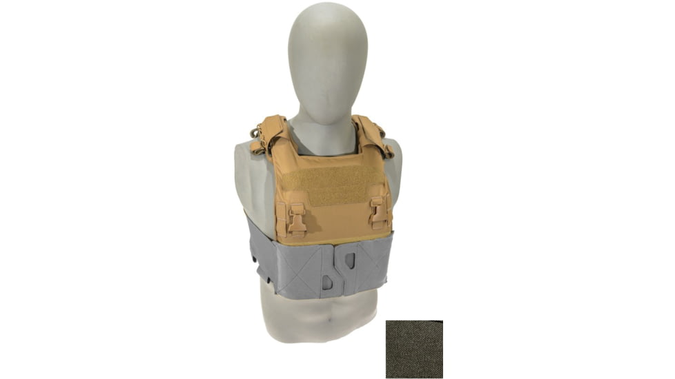 Raptor Tactical GHOST MK1 Plate Carrier, MOLLE/Velcro, Extra Large, Ranger Green, RT-GHOST1-RG-XL