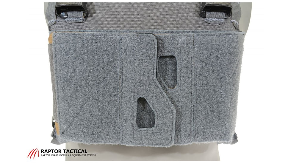 Raptor Tactical GHOST MK1 Plate Carrier, MOLLE/Velcro, Medium, Tactical Grey, RT-GHOST1-TG-M