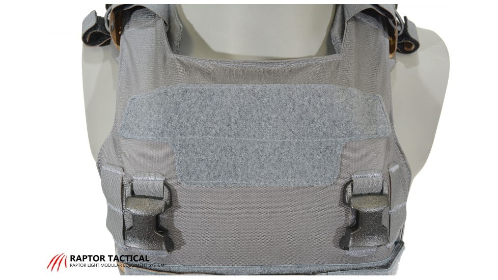Raptor Tactical GHOST MK1 Plate Carrier, MOLLE/Velcro, Medium, Tactical Grey, RT-GHOST1-TG-M