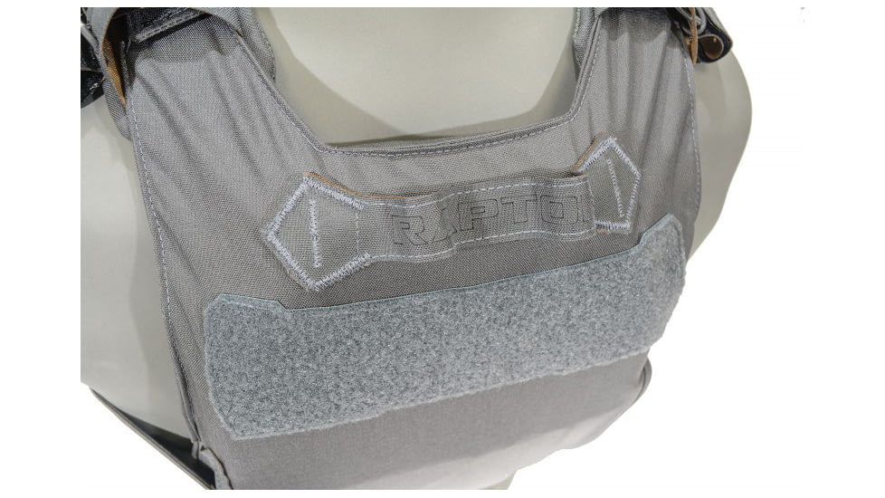 Raptor Tactical GHOST MK1 Plate Carrier, MOLLE/Velcro, Medium, Tactical Grey, RT-GHOST1-TG-M