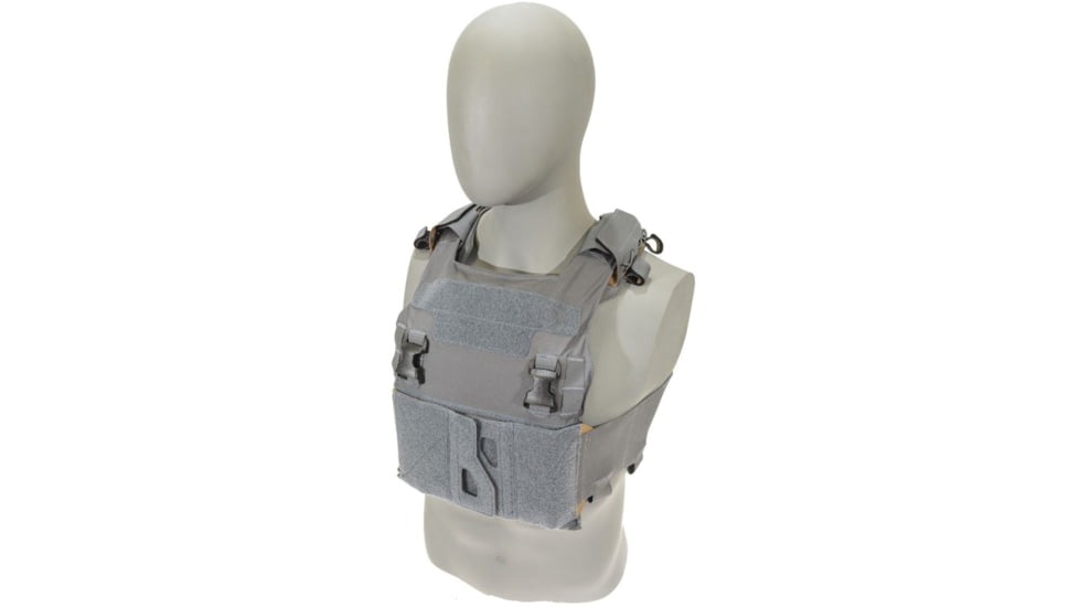 Raptor Tactical GHOST MK1 Plate Carrier, MOLLE/Velcro, Medium, Tactical Grey, RT-GHOST1-TG-M