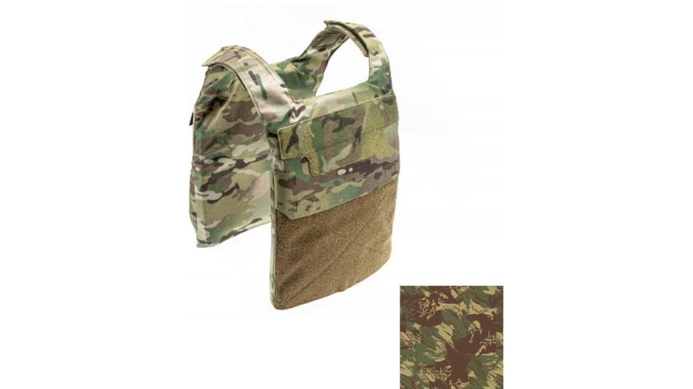 Raptor Tactical GHOST MK1 Plate Carrier, MOLLE/Velcro, Extra Large, Rhodesian, RT-GHOST1-RD-XL