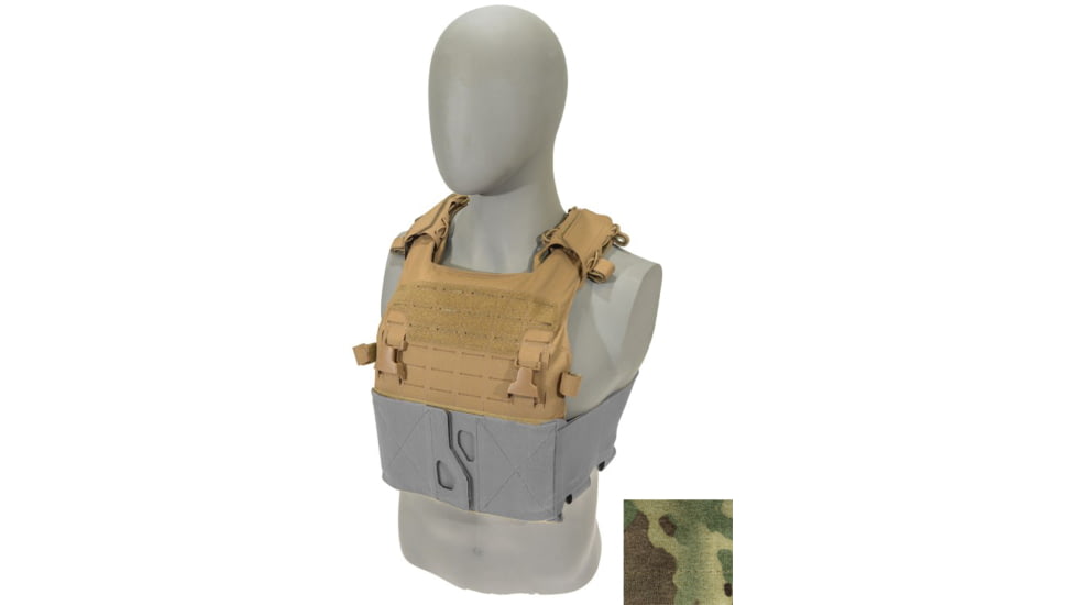 Raptor Tactical GHOST MK2 Plate Carrier, MOLLE/Velcro, Large, MultiCam, RT-GHOST2-MC-L