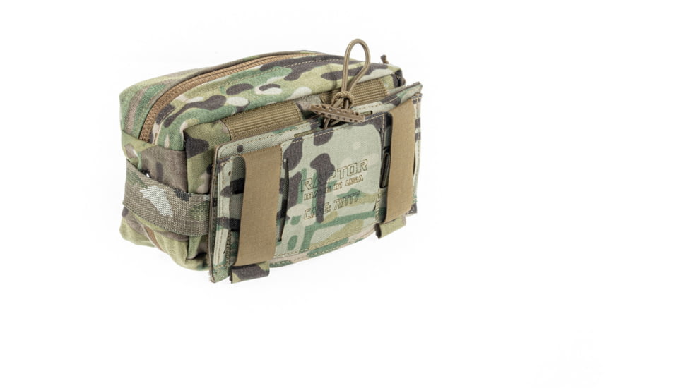 Raptor Tactical Individual First Aid Kits IFAK, Horizontal Panel, Black, IFAK-BL-HR