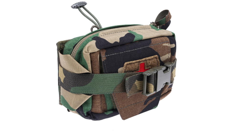 Raptor Tactical Individual First Aid Kits IFAK, Vertical Panel, Woodland, IFAK-M81-VT