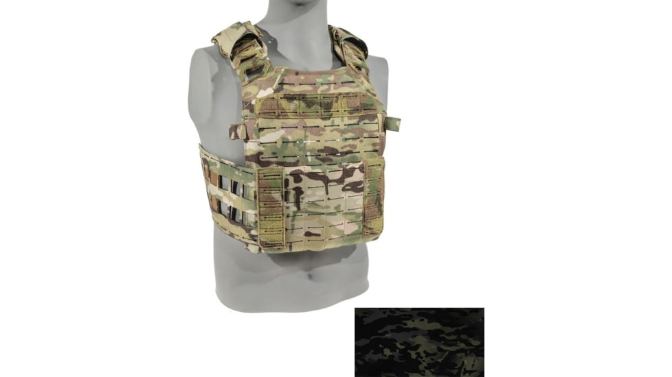 Raptor Tactical LOKI Super Light Plate Carrier, Multicam Black, Extra Large, RT-LOKI-MCB-XL