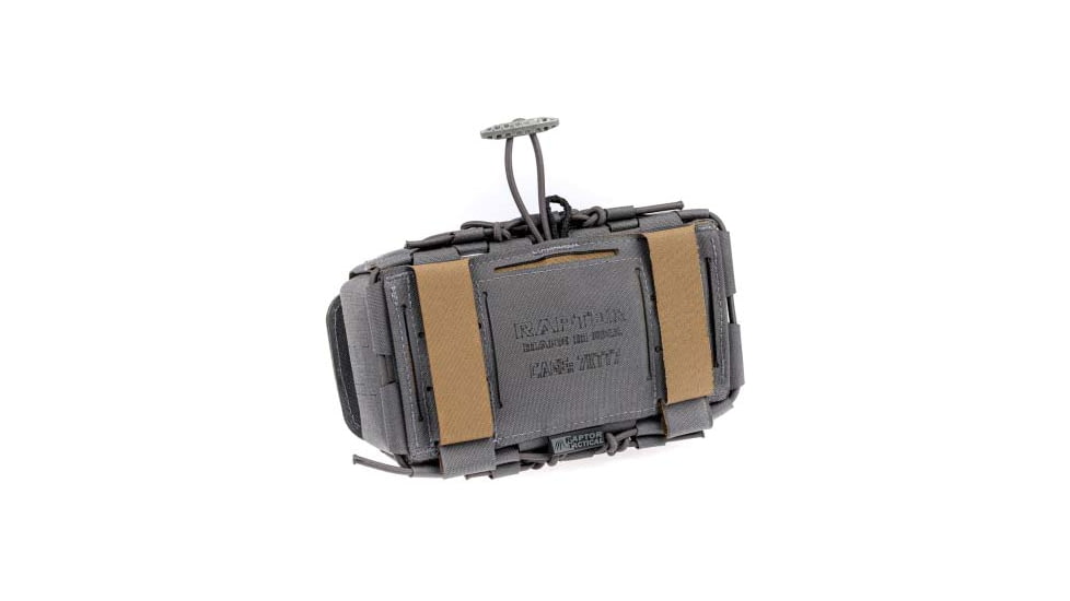 Raptor Tactical Modified Individual First Aid Kits MIFAK, Tactical Grey, MIFAK-TG