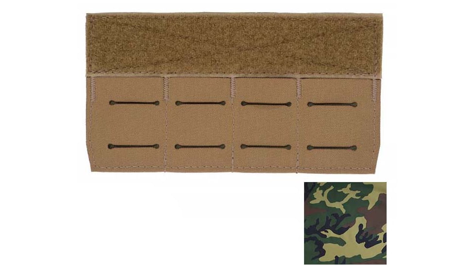Raptor Tactical ODIN Belt Extension 2-Row Panel, Woodland, 2x4, RT-EXT2-WD-2x4