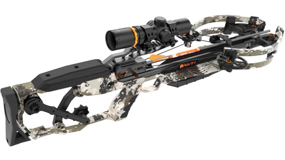 Ravin XK7 R10x Crossbow Kit w/3 Arrows, 420fps, 12 lbs, 33in, Silent Cock, XK7 Camo, R016