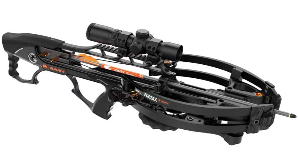 Ravin R26x Crossbow Kit w/3 Arrows, 400fps, 12 lbs, 26in, Silent Cock, Black, R027