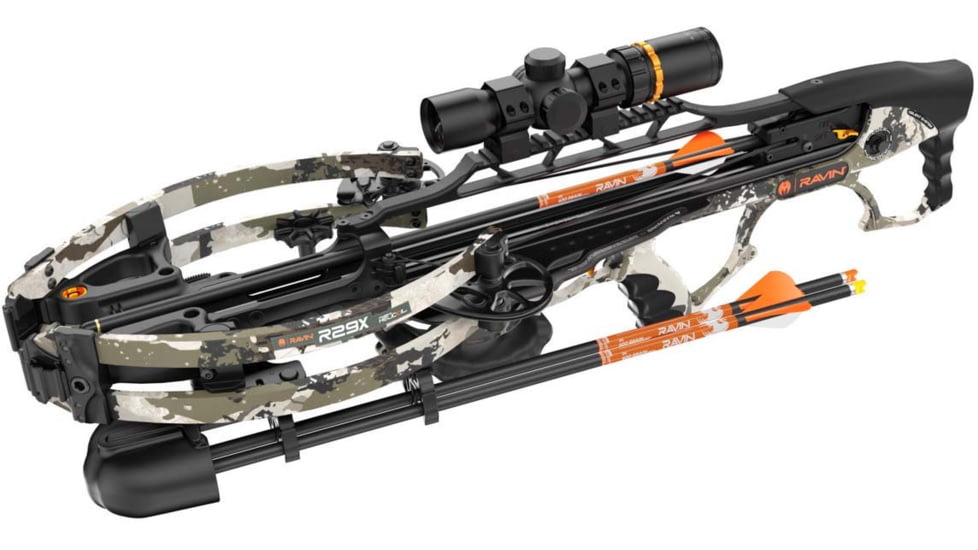 Ravin XK7 R29X Tactical Crossbow, 450fps, 12 lbs, 29in, Silent Cock, XK7 Camo, R044