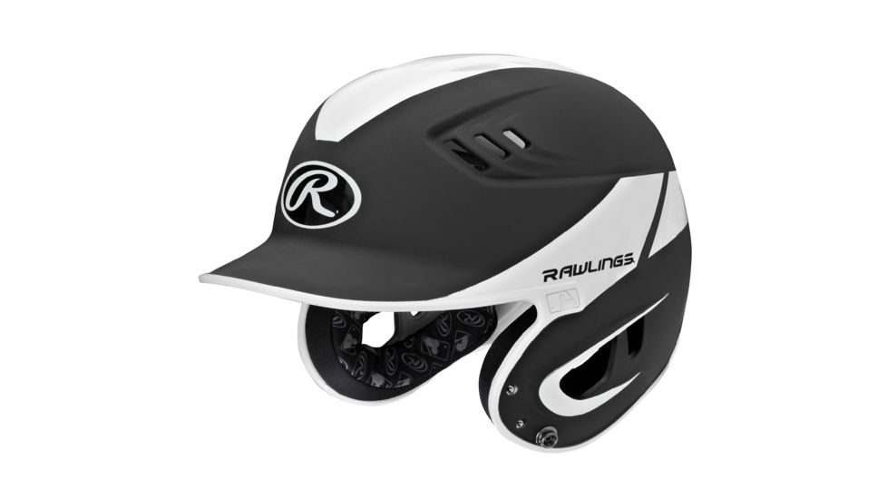 Rawlings Velo Series Senior 2-Tone Away Batting Helmet, Black 1007746