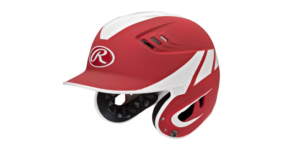 Rawlings Velo Series Senior 2-Tone Away Batting Helmet, Red 1007749