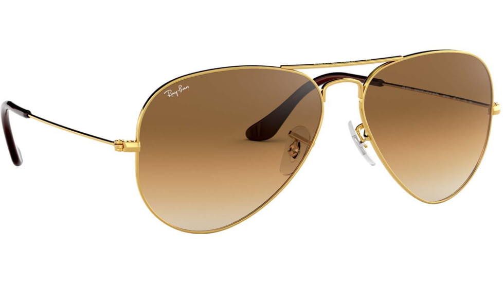 Ray-Ban Aviator Large Metal RB3025 Sunglasses, Arista Crystal Brown Gradient, RB3025 001/51-5514