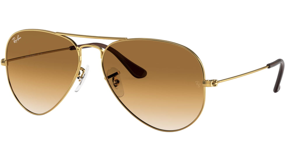 Ray-Ban Aviator Large Metal RB3025 Sunglasses, Arista Crystal Brown Gradient, RB3025 001/51-5514