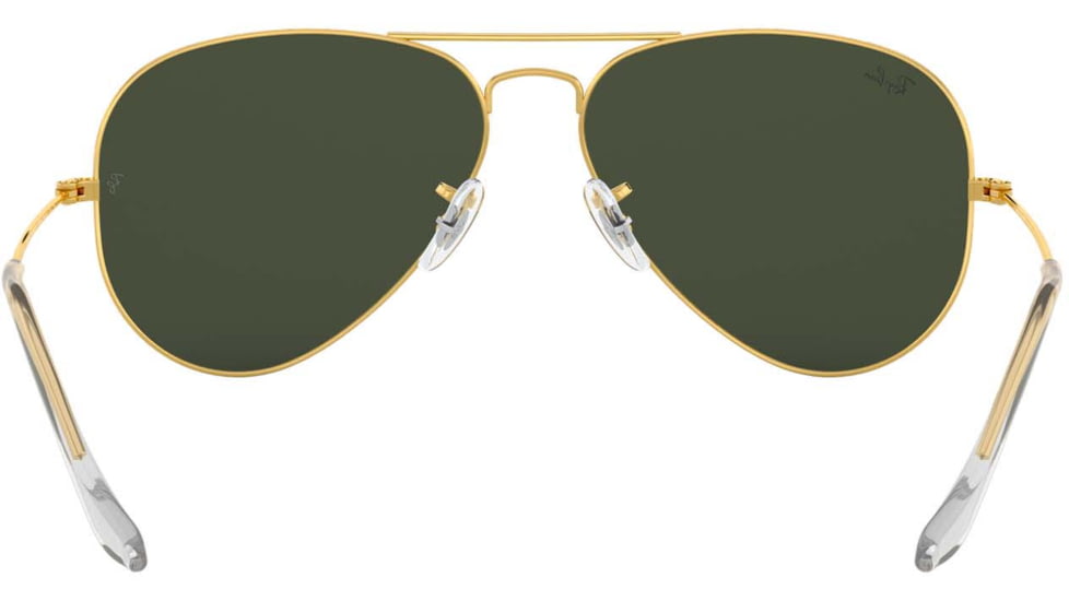 Ray-Ban Aviator Large Metal RB3025 Sunglasses, Arista Frame, Crystal Green 55 mm Lenses, W3234-5514